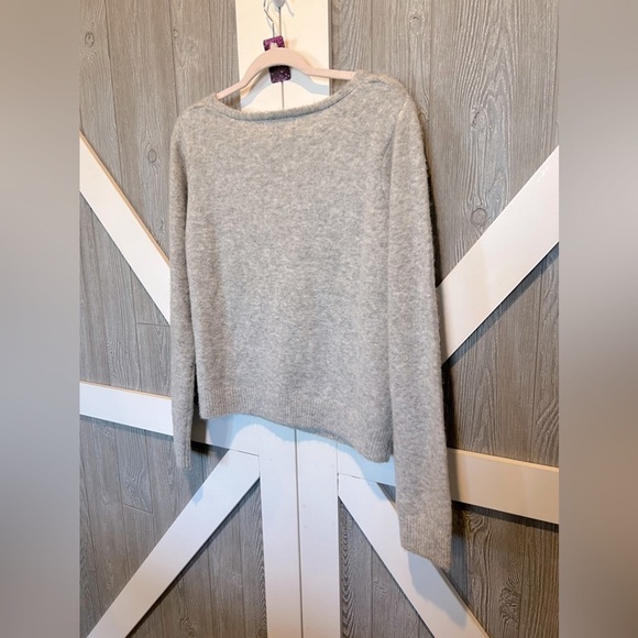 B12.03 MNG Soft Wool Cropped Sweater Gray  XL - Picture 5 of 5